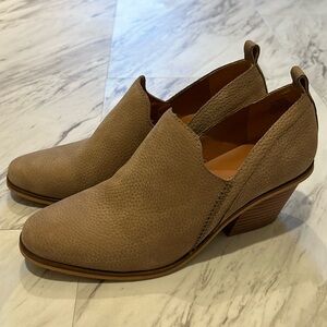 Lucky Brand Leather Booties with Heel ✨like new✨